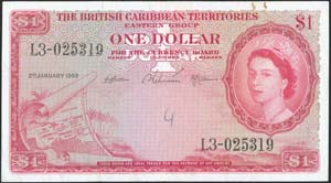 BRITISH CARIBBEAN TERRITORIES: 1 Dollar ... 