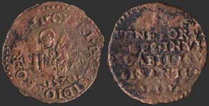 GREECE - CYPRUS / VENETIAN: Copper coin that ... 