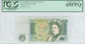 GREAT BRITAIN: 1 Pound (ND 1978-80) in deep ... 