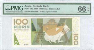 ARUBA: 100 Florin (1.12.2003) in multicolor ... 