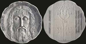 Vintage medal devotion to the Holy face of ... 