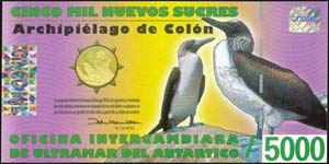 GALAPAGOS ISLANDS (ECUADOR): 8x5000 Sucres ... 