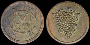 GREECE: Private token in brass or bronze. ... 