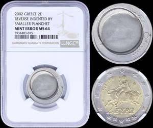 GREECE: 2 Euro (2002) in bi-metallic. Obv: ... 