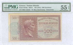 GREECE: 500 Drachmas (ND 1941) by Isole ... 