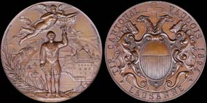 SWITZERLAND: Bronze medal (1894) for the ... 