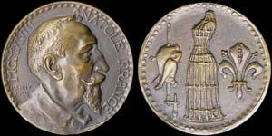 FRANCE: Bronze medal (1918) commemorating ... 