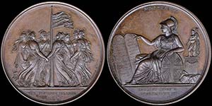 GREECE: Bronze medal (1817) commemorating ... 