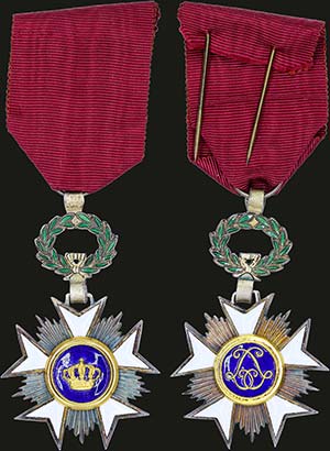 BELGIUM: Order of the Crown - (Knight cross) ... 