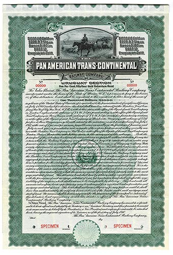 Uruguay, 1910, $1,000. 5% 50-year ... 