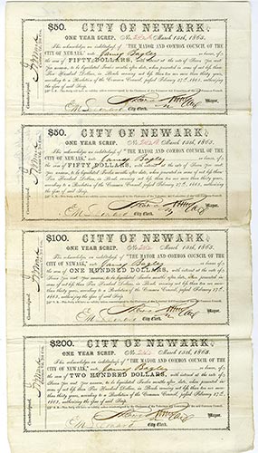 Newark, New Jersey. Signed by ... 