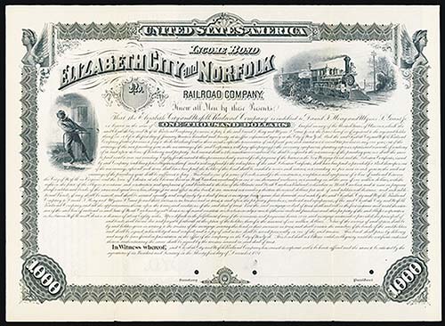 Virginia, 1881, $1000, Specimen 6% ... 