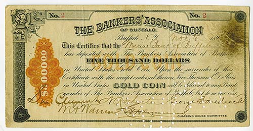 Buffalo, New York, 1893, $5000, ... 