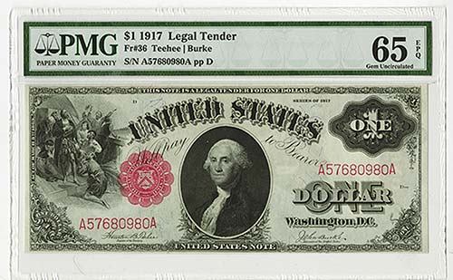 Washington, D.C., $1, Fr#36, Red ... 