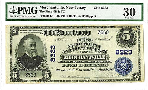 Merchantville, New Jersey. $5, ... 