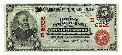 Bronx, New York. $5, Charter ... 