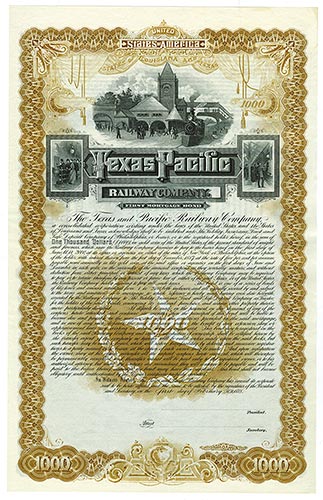 Louisiana and Texas, 1888, $1000, ... 