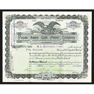 Alaska, 1898, 500 Shares, Issued and ... 