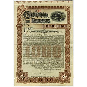 Georgia. $1,000 Issued and Cancelled 5% 1st ... 