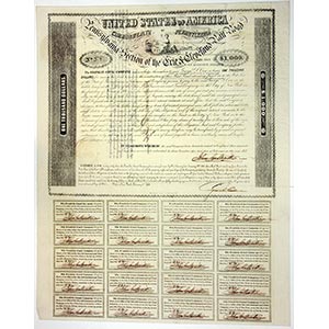 Pennsylvania. 1851, $1,000 Issued 7% ... 