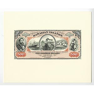 Kingdom of Hawaii. Lot of 5 different notes, ... 