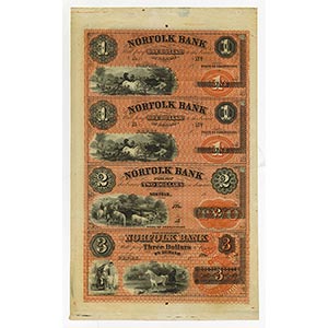 Norfolk, Connecticut. 18xx (1850s) $1;$1; ... 