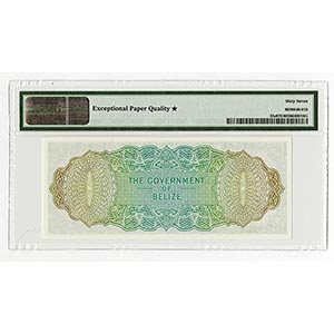 Belize, $1, P-33c, Issued, green ... 