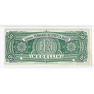 Medellin, Colombia. 50 Pesos, P- ... 