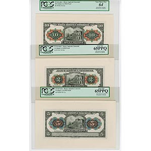 El Salvador, Lot of 3 Proof Notes, all with ... 