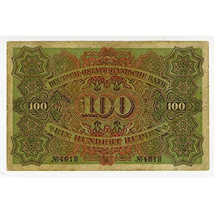 German East Africa. Issued 100 ... 