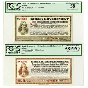 Athens, Greece. March 28, 1933. Lot of 2 ... 