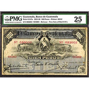 Guatemala, 1925, 100 Pesos, P-S147e, Issued ... 