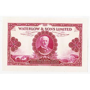 London, England. Proof sample note with ... 