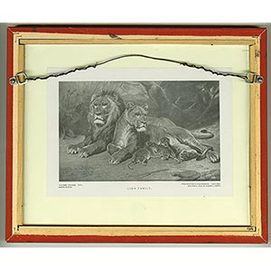Lions Den engraving, signed by ... 